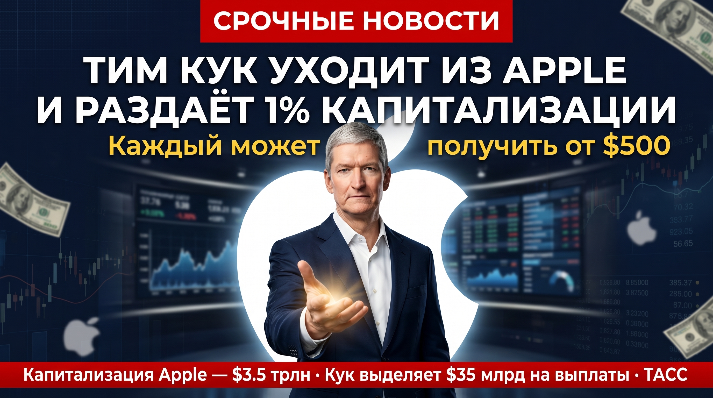 Тим Кук уходит из Apple